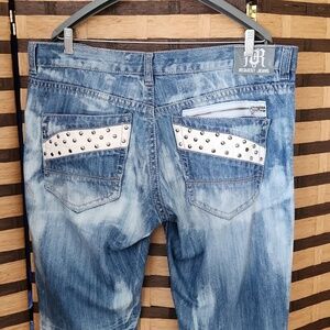 Request 42/34 stud jeans